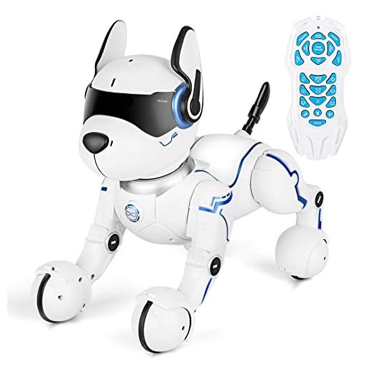MARUSTAR Remote Control Robot Dog Toy,RC Robotic Stunt Puppy, Imitates Animal Sounds, Dances with Music, Robot Toys for Kids Boys and Girls Age 2,3,4,5,6,7,8,9,10 Year Old
