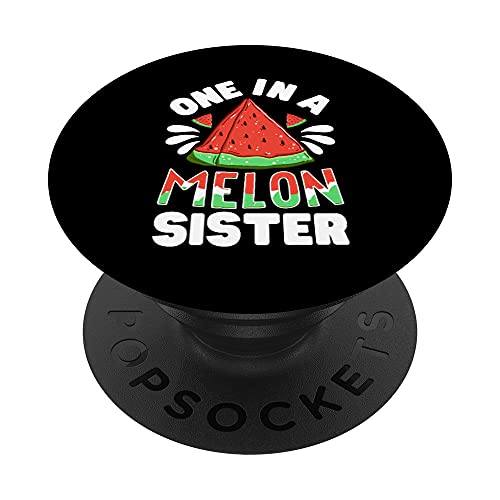 One In A Melon Sister Watermelon Girls Funny Family Matching PopSockets PopGrip Intercambiable