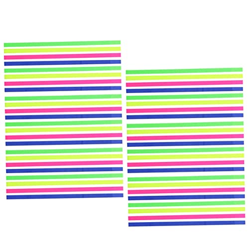 HOMSFOU 6Sets Transparent Highlighter Tape Removable Colored Tapes for Book Annotation Page Markers and Reading Lightweight Easy to Carry for Students and Teachers