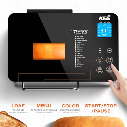 Digital Bread Maker with Gluten-Free Setting