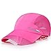 Gorra plegable de secado rápido protector solar solar sombrero de malla al aire libre sombrero de béisbol gorras de béisbol gorra de béisbol estante de lavado, hot pink, Talla única