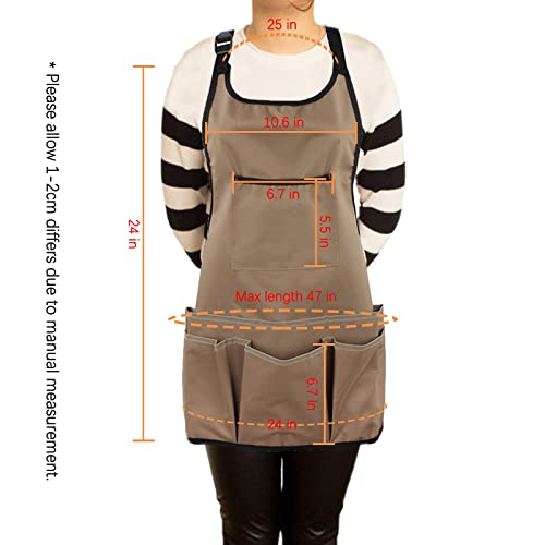 Patilwon Gardening Apron For Women With Pockets Potting Shed Aprons Greenhouse Accessories Gifts For Gardeners thumb #5