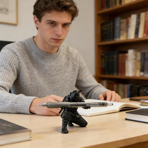 Masaüstü Kalemlik | 3D Baskılı Eğlenceli Kırtasiye Düzenleyici | Kurşun Kalem Organizer Ofis İçin,Ev Okul Sınıf Üniversite Yurt Oturma Odası Toplantı Odası Çalışma İçin - Görsel 2