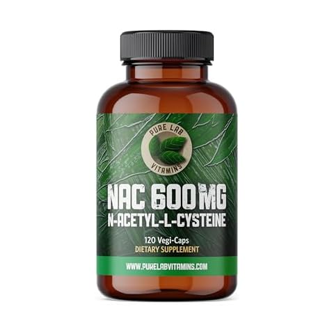 Pure Lab Vitamins NAC (N-Acetyl-Cysteine) 600 mg - 120 caps Made in Canada Cover