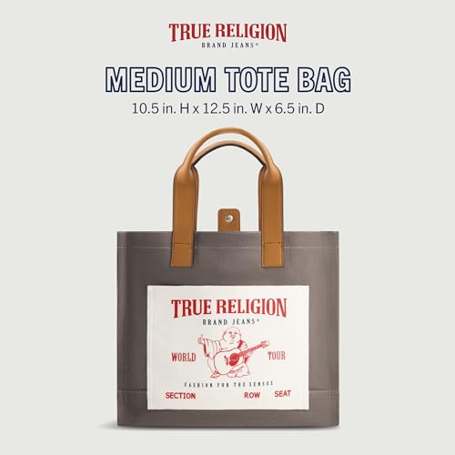 True Religion Tote, Women's Medium Travel Shoulder Bag with Adjustable Strap2