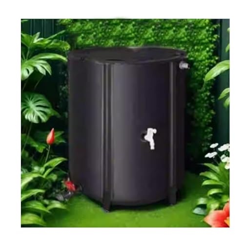 Depósito de recolección de agua de lluvia portátil de 500 litros, plegable, para exteriores, sistema eficiente de captura de lluvia para uso doméstico
