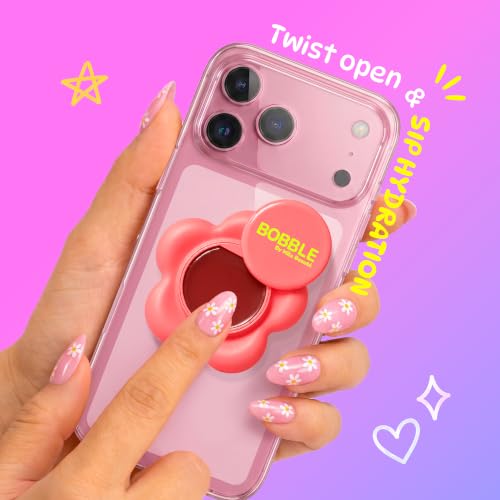 Image of Mila Beaute Bobble Gloss Balm Phone Pod | Cushion Soft Lips with 6-Peptide Complex & Collagen | Natural Tinted Glossy Finish | Non-Sticky & Lightweight | Hydrating & Nourishing I For Dry & Chapped Lips I Lip Balm-Watermelon Bite, 20gm