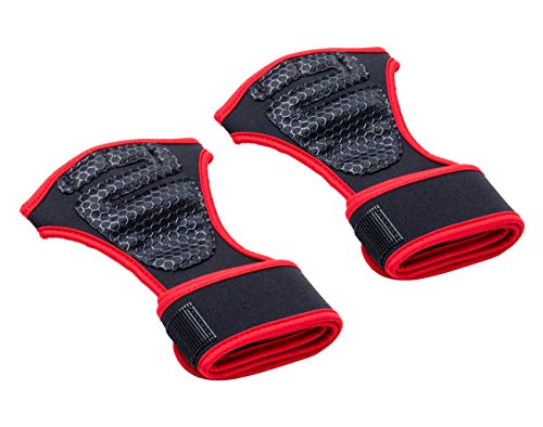 Mind Reader Pull-Up Gloves, Non-Slip Grip, Large, Red