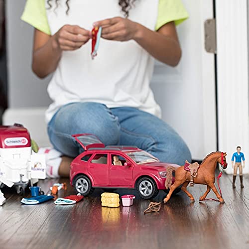schleich 42535 Abenteuer mit Auto und Pferdeanhänger, für Kinder ab 5-12 Jahren, HORSE CLUB - Spielset – Bild 3
