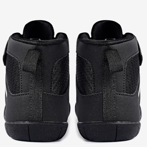 Kids Wrestling Shoes Boys Girls Boxing Shoes Mid Top Sneakers Zero Drop Sole4