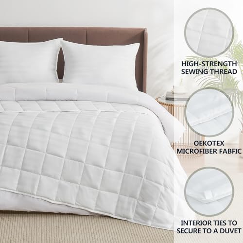 Image of Weighted Blanket Kids (36 inchx48 inch 5lbs),Ultra Soft and Cozy Cooling Weighted Blanket Kids,Heavy Blanket with Machine Washable Soft Blanket, White