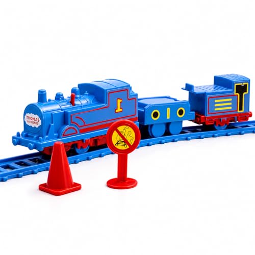 Image of Express Play Train Toy Set for Boys & Girls | Battery Operated Railway Engine with Coaches | 14 Piece Railway Track Educational Fun Toy