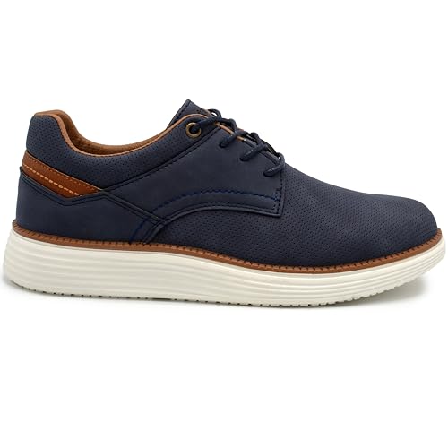Image of AKADEMIKS Mens Dayton Oxford, Comfortable Footwear for Formal and Casual Wear