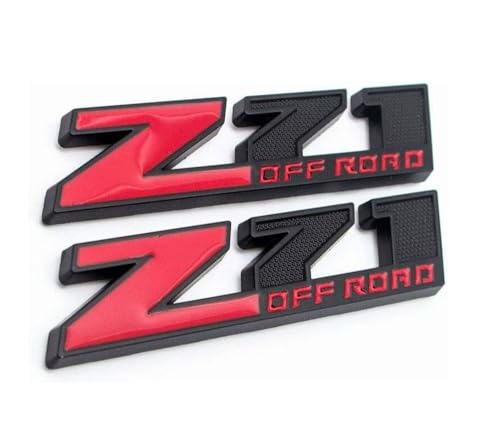 Logotipos Z71 de recambio en negro y rojo para renovar GMC Suburban