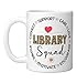 Leopard Library Squad Appreciation Week back to school Ceramic Mug, White