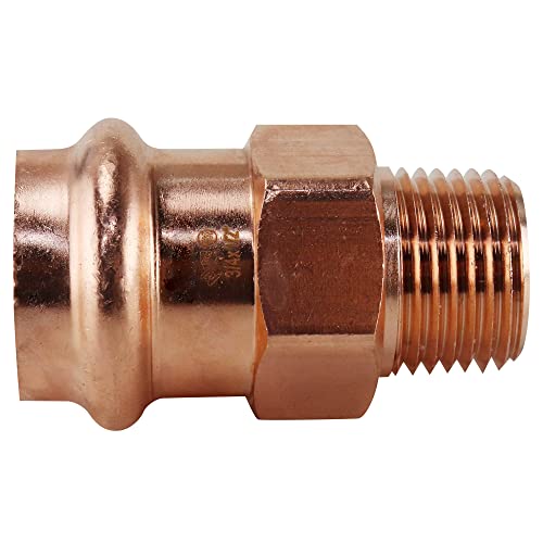 3/4 in. x 1/2 in. Copper Press x MPT Pressure Male Adapter