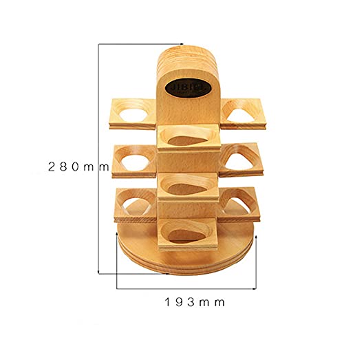 Soporte de madera para pipas de haya universal para organizar tu rincón de lectura en el salón 7
