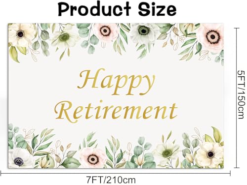 Fondo Decorativo Floral para Fiesta de Jubilación miniatura 2
