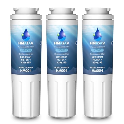 Everydrop Filter 4 Replacement for Whirlpool EDR4RXD1, Compatible with Maytag UKF8001 Water Filter, UKF8001AXX-200, UKF8001AXX-750, 4396395, WHR4RXD1, KAD4RXD1, 46-9006, 3 PACK