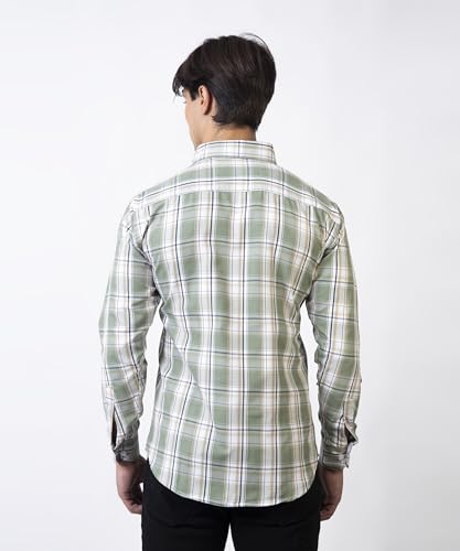 Image of TrapNation Men's Checkered Regular Fit Shirt