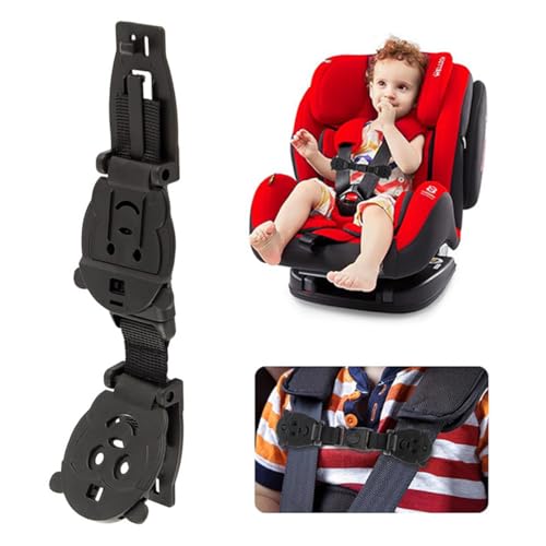 EAVUYIS 1 PCS Clip Ceinture Siege Auto de Sangle Enfant Sécurité Voiture Chest Clip pour Pince de Poitrine Sièges Bébé Sièges Auto, Noir