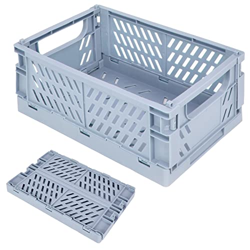 Pliable Boîte de Rangement en Plastique, Caisse de Rangement Pliante Légère Panier de Rangement Ouvertes, Organisation de Table Rangement pour Chambre D'enfant, Cuisine, Bureau, 25*16.5*10 cm
