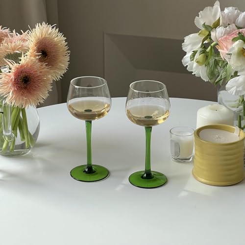 Ensemble boisson fraîche en verre émeraude style médiéval pour table prestigieuse - 3