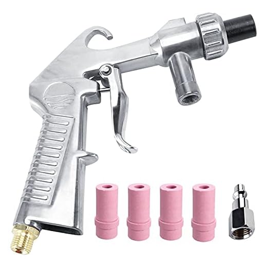 Wogoboo Sandblaster Kit Abrasive Sand Blasting Gun Spray Gun Rust Remove with Air Quick Adapter for Sandblast Cabinets