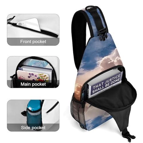 Mochila de pecho Sling Bag para senderismo y día miniatura 4