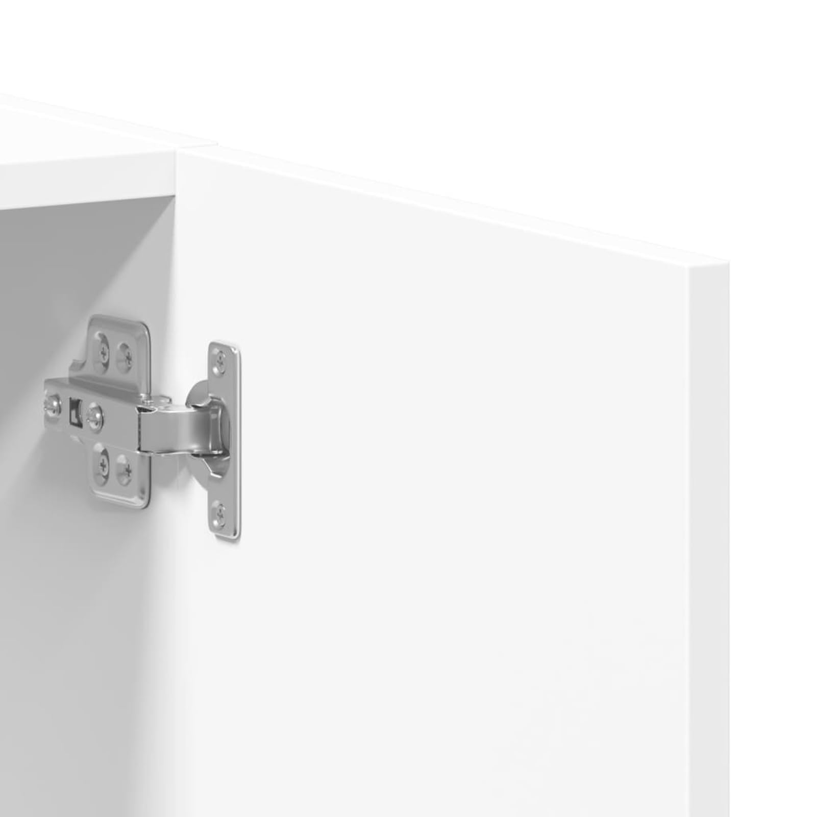Aktenschrank 60x32x115 cm Weiß aus Holzwerkstoff mit praktischem Türdesign für Büroorganisation