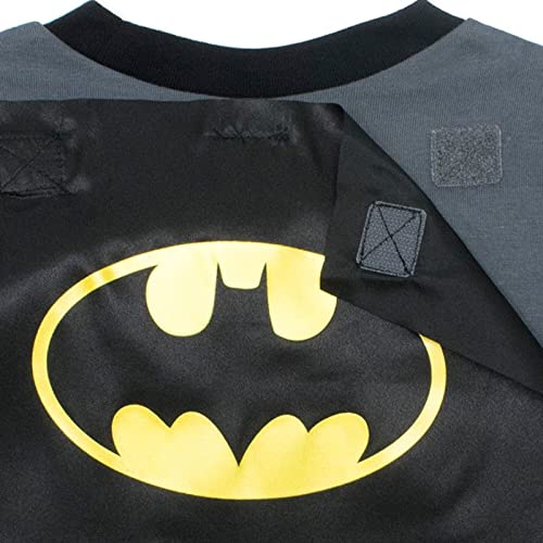 Warner Bros. DC Comics Justice League Batman Superman Cosplay T-Shirt with Cape Toddler4