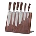 Wakoli 6er Damastmesser Profi-Set VG-10, Klingen von 8,50 cm bis 20,50 cm Länge echtes Damast Küchenmesser-Set Kochmesser Serie EDIB inkl. Messerbrett aus Nussbaumholz