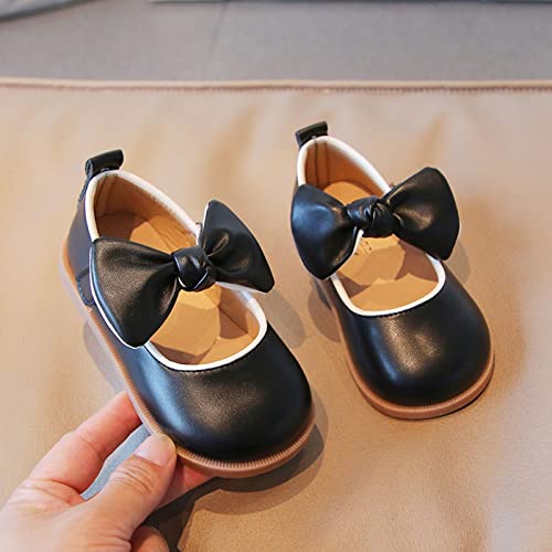 Girls Mary Jane Dress Oxfords Shoes with Bow Flower Toddler Little Girl School Uniform Shoes for Wedding Part𝐲3