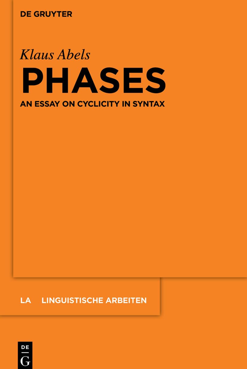 Klaus Abels Phases (Paperback) Linguistische Arbeiten (US IMPORT)