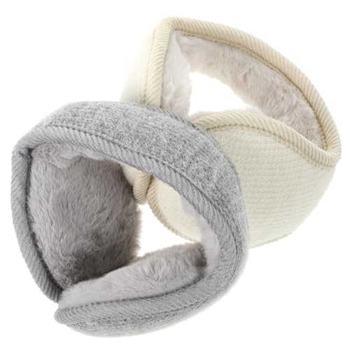 PartyKindom 2Pcs Plush Winter Earmuffs for Adorable Ear Covers for Cold Weather Soft and Comfortable Ear Warmers for Outdoor Activities Like Skiing and Snowboarding