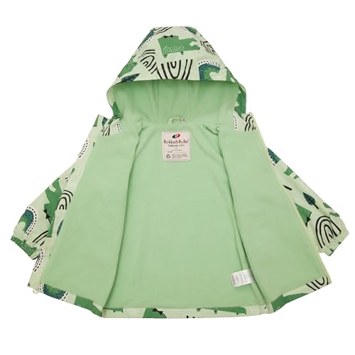 Image of Rokka&Rolla Toddler Boys' Water-Resistant Fleece Lined Windbreaker Transitional Jacket