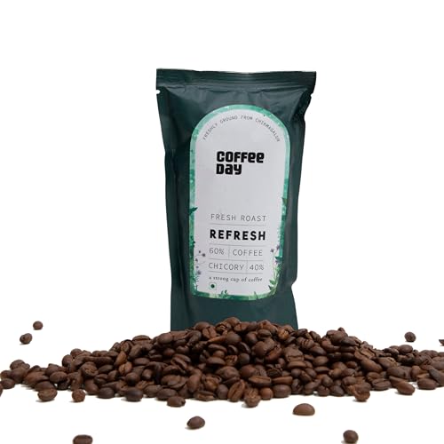 Image of Cafe Coffee Day - Refresh 200 Gms | Filter 60% Coffee & 40% Chicory, Medium To Dark Roast | South Indian Filter | Freshly Roasted Ground - Bag