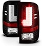 ACANII - For Black 2016-2017 GMC Sierra 1500 SLT/Denali [Lumileds LED Light Bar] Tail Lights Lamps Driver Passenger Side