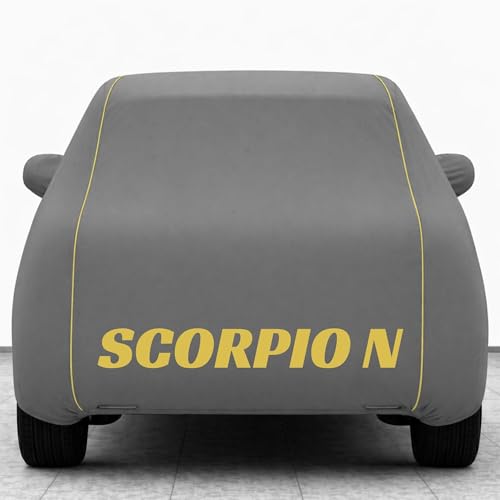Image of Kings of Cover New Grey 100% Waterproof Scorpion Car Cover | Polyester Car Body Cover for Rain & Sun | UV Protection, Dustproof, Scratch Resistant, Windproof, Heat Resistant, Custom Fit