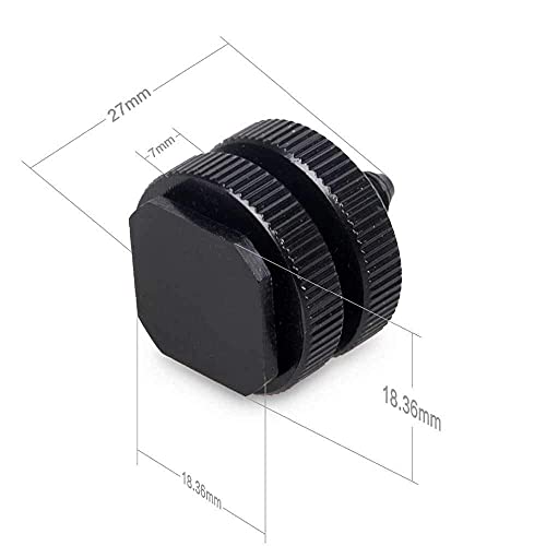 Camera Shoe Po 1/4" Flash Hot Shoe Screw Adapter Tripod Mount Phone Clip Holder for DSLR Camera (Pack of 3) 6 41OglEirLnL
