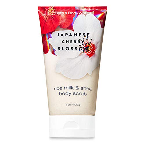 Bath & Body Works Japanese Cherry Blossom 2019 Edition Body Scrub with Rice Milk and Shea 8 oz / 236 g