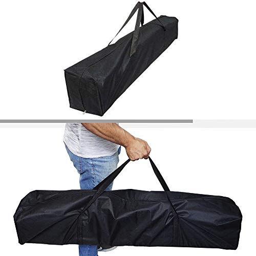 Tenda Gazebo Barraca com 2 Paredes 3x3 Sanfonado Articulada Desmontável Praia Camping Branco