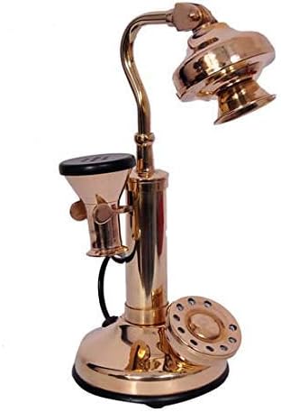 Vintage Collection Antique Decorative Telephone Brass Handmade