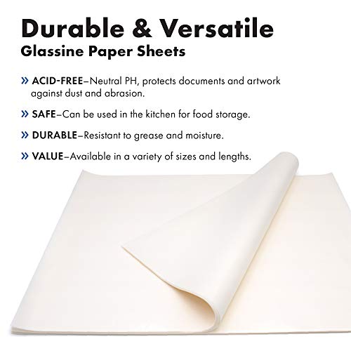 Acid-Free Glassine Paper for Art and Photos by Paper Pros