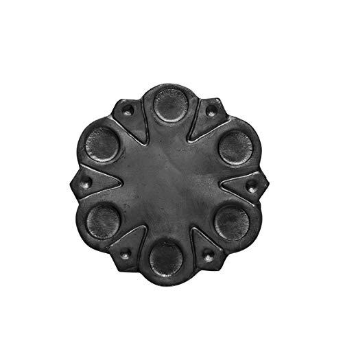 STAL Rosette Zierteil Eisen Zaundekoration Zierelement Metallblätter für Zaun (Ø108 mm -44.034)