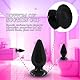 BDSMJOY Große Analplug Buttplug Analkugeln Analspielzeuge Fisting Sexspielzeug Analdehner Anal Expander erotisches Sex Spielzeug für Paare Frauen Männer extrem Sex (Schwarz, M)