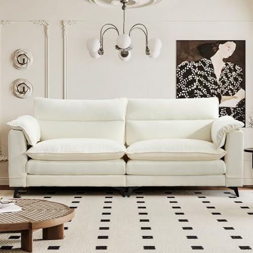 83.5" Comfy Couch Home Sofa Living Room Love Seat Couches, Morden...