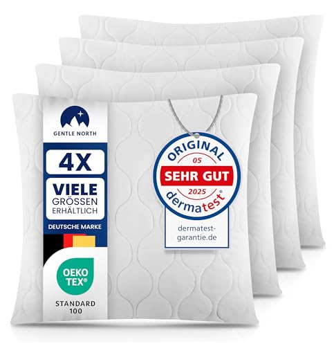 Gentle North Kopfkissen (60x60 cm groß) - 4er Set Kissen für...