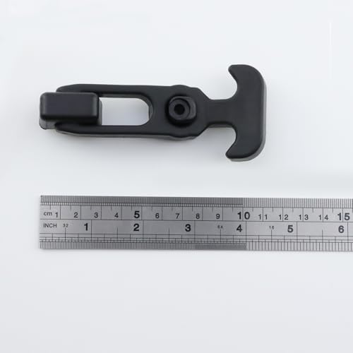 Image of T Tulead Boat Hatch Latches T Handle Latch Rubber Cooler Latch 4.33 inchx1.81 inch Tool Strap Hood Machine Draw Latches 6PCS (Black)