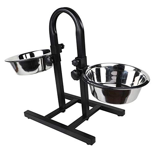 Home Bargains Stainless Steel Dog ‘U’ Adjustable Double Diner Set with 2 Large Size Bowls Large Size (B07YHTQCXD) Amazon Price History, Amazon Price Tracker